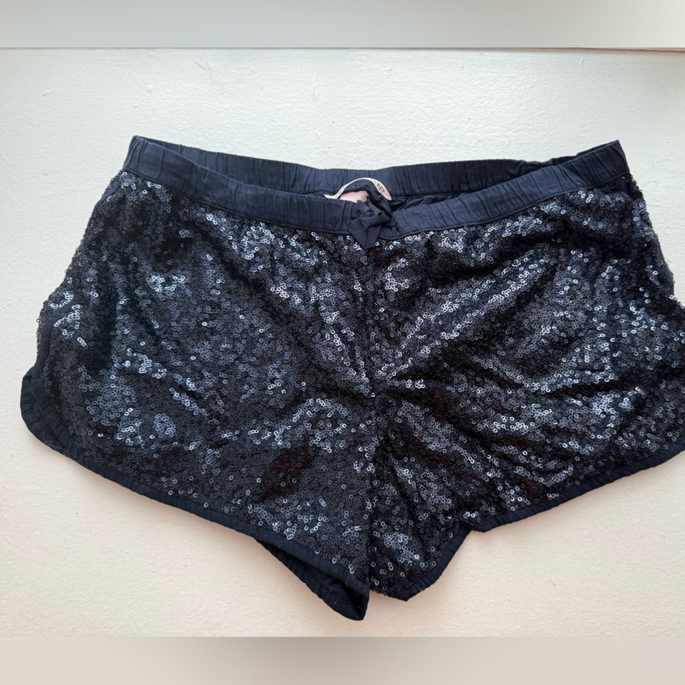 Victoria's Secret Deep Blue Sequin Shorts